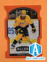 2020-21 Allure Die-Cut Orange Slice #19 Roman Josi Nashville Predators